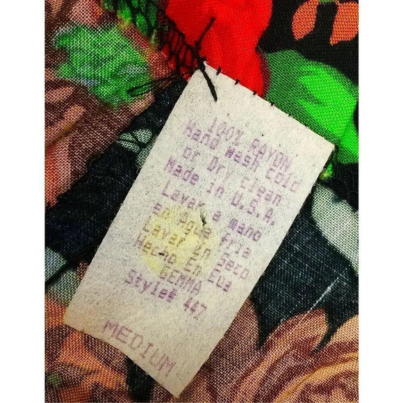 Vintage Womens Multi-Color Floral Tie Waist Wrap Swim Cover-Up Skirt Size Medium - Picture 3 of 7